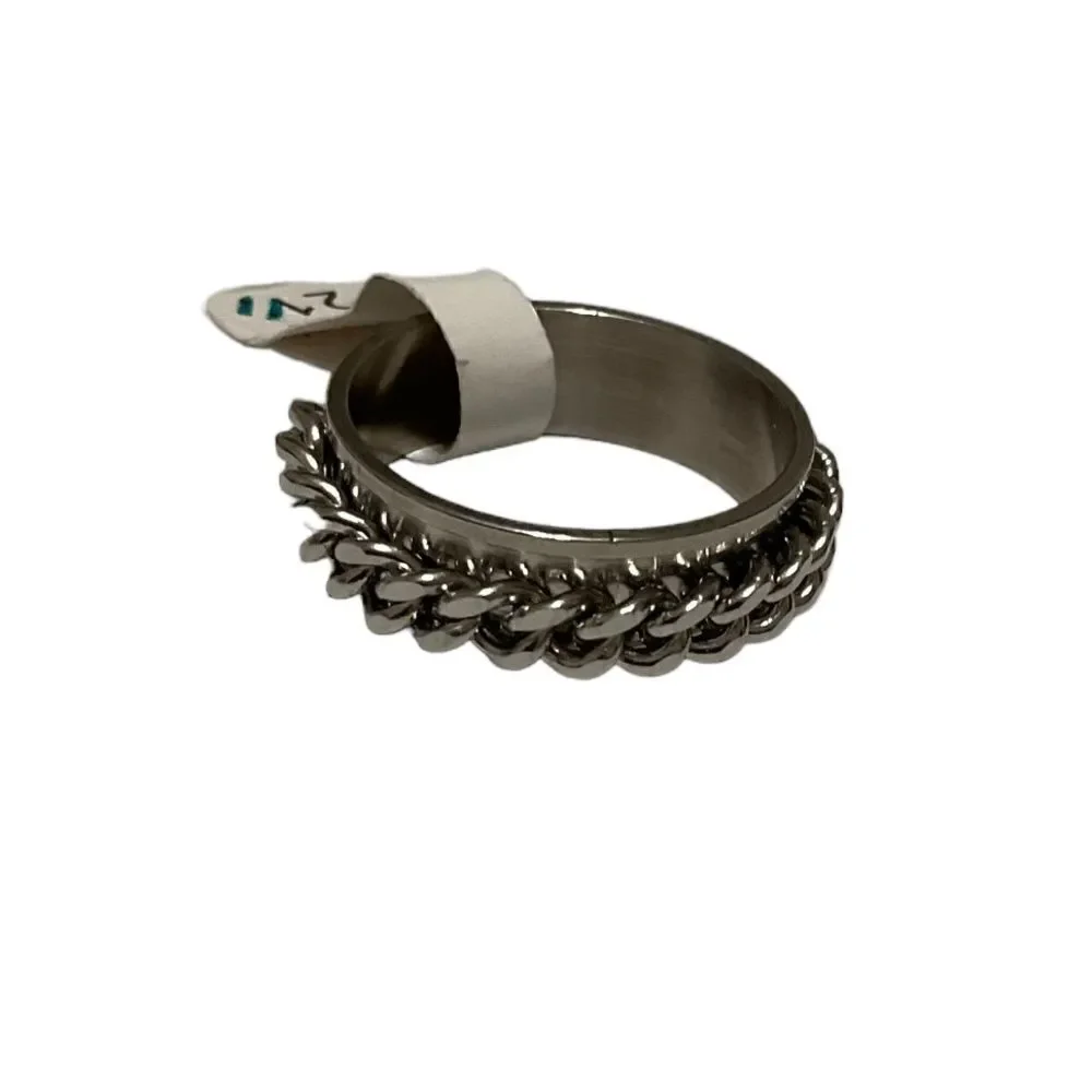 Mens Stainless Spinner Band